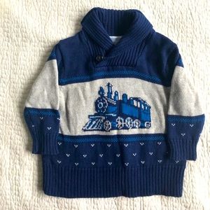 Janie and Jack Boys train 🚆 sweater 🚂 2T